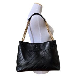 Tory Burch Large Alexa Lambskin Tote Handb…